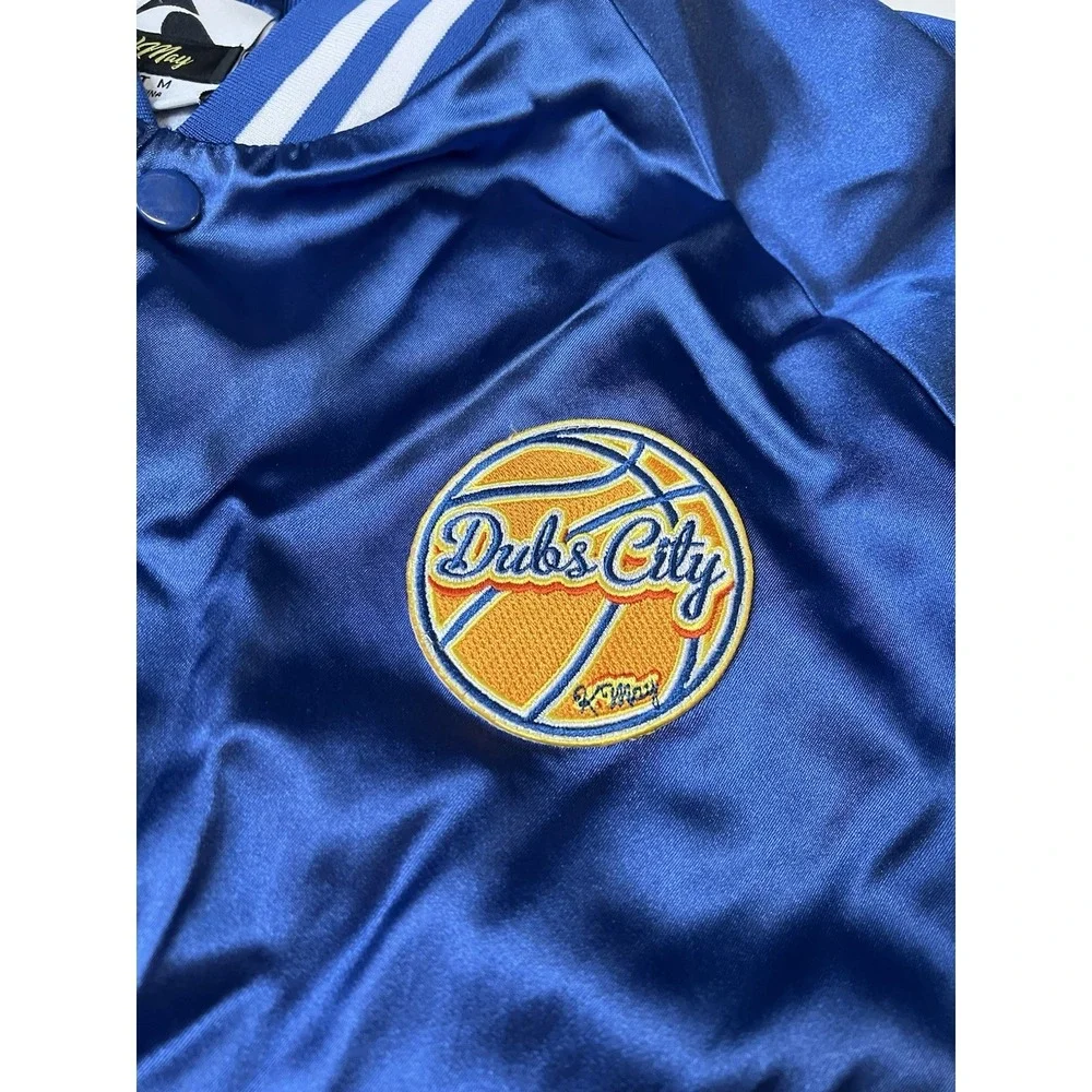 Dubs City Warriors Retro Upcycled Varsity Jacket Men's M K May